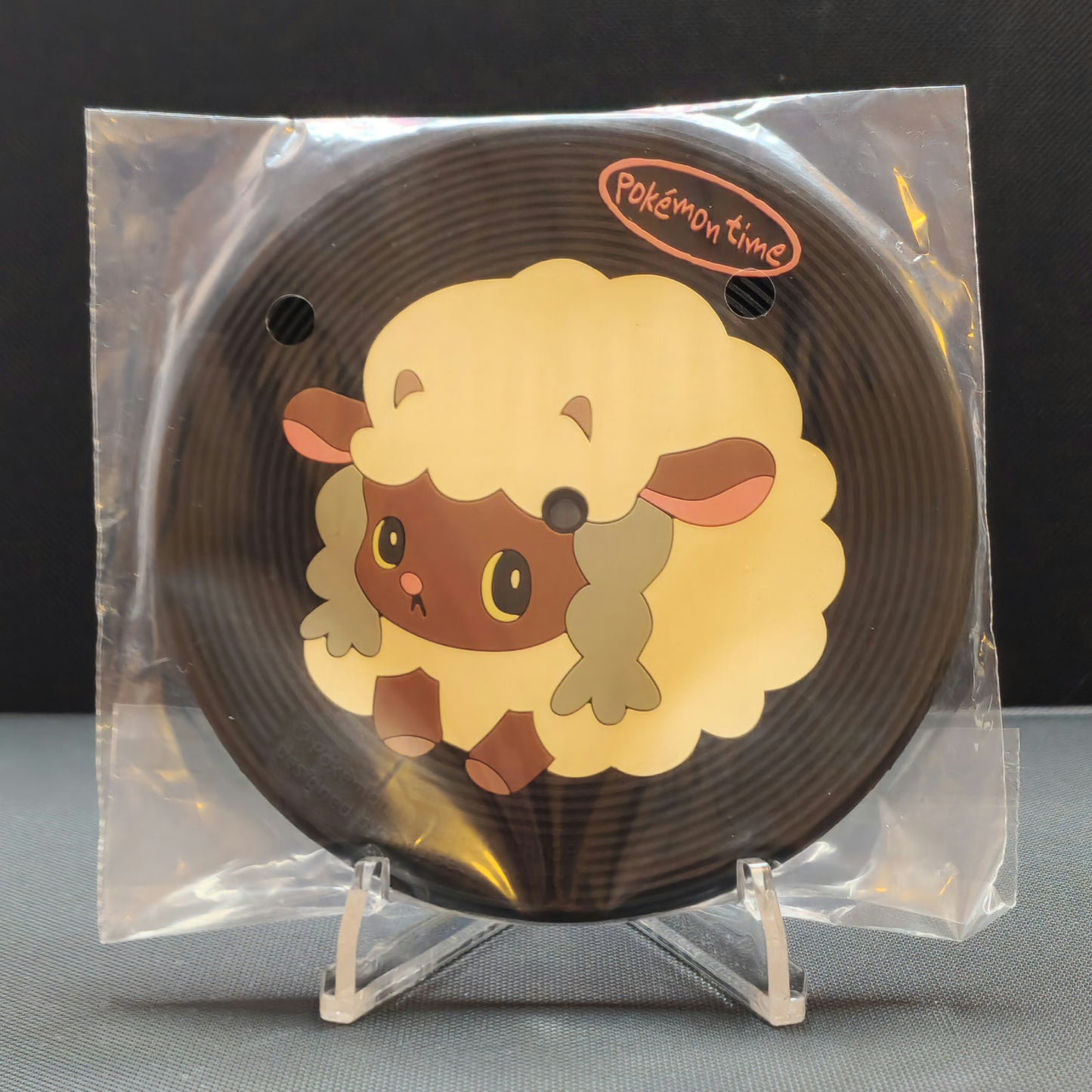 Pokemon Time Vinyl Record Rubber Coaster - Wooloo