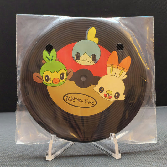 Pokemon Time Vinyl Record Rubber Coaster - Galarian Starters