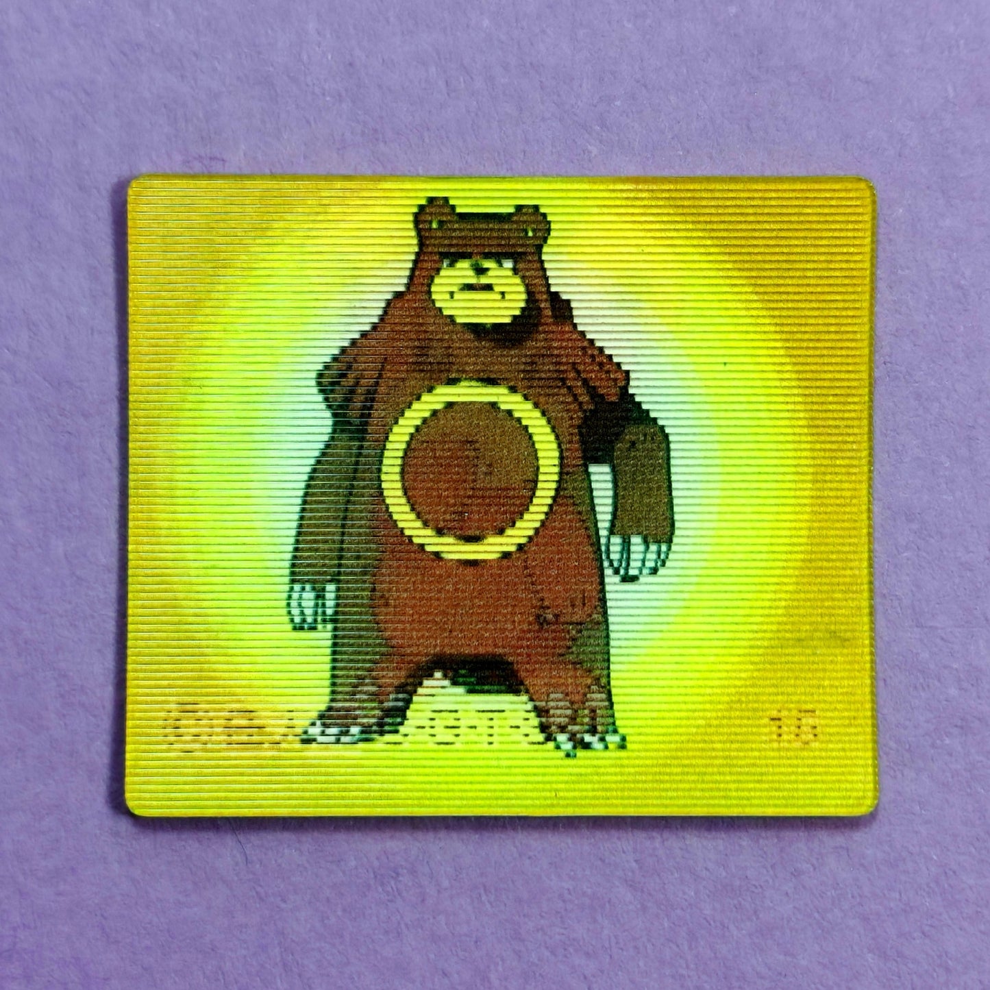 Meiji Zoom-Up Lenticular Seal - Teddiursa / Ursaring