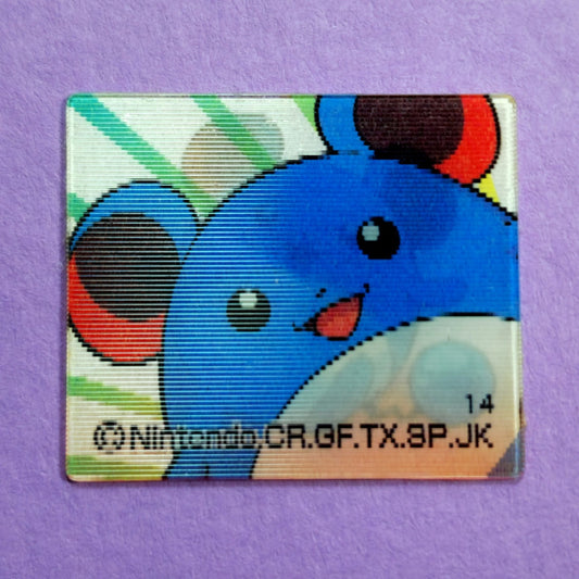 Meiji Zoom-Up Lenticular Seal - Marill