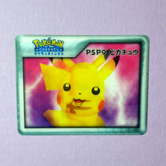 Pokemon Channel Nice Card: Pikachu PSP9 - Promo
